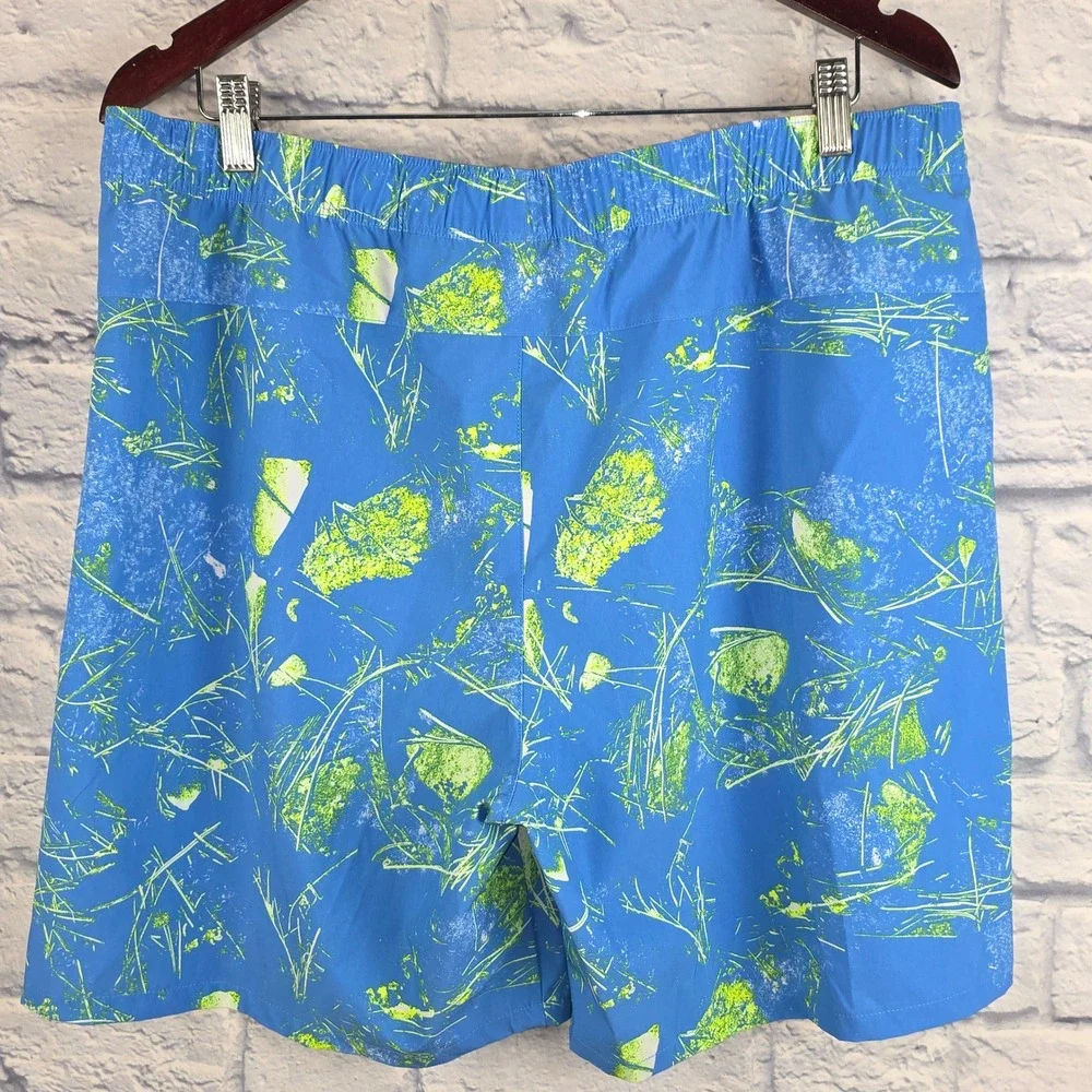 The North Face Men Blue‎ Green Wander Active Hiking Shorts Zipper Pocket Sz XL